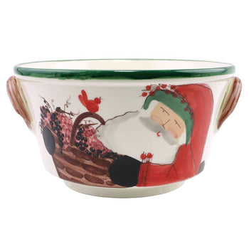 Vietri Old St. Nick Celebration Bucket with Grapes